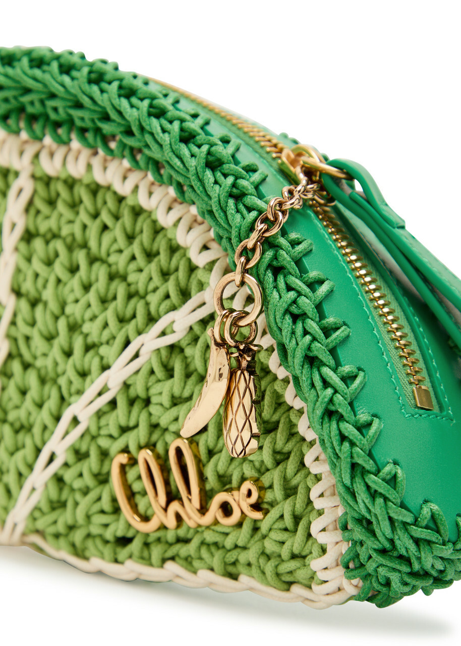 Chloe Tropicus Lime Braided Waxed Cord Clutch - Green - One Size