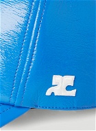 Courrèges - Vinyl Baseball Cap in Blue