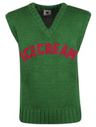 ICECREAM - Logo V-neck Knitted Vest