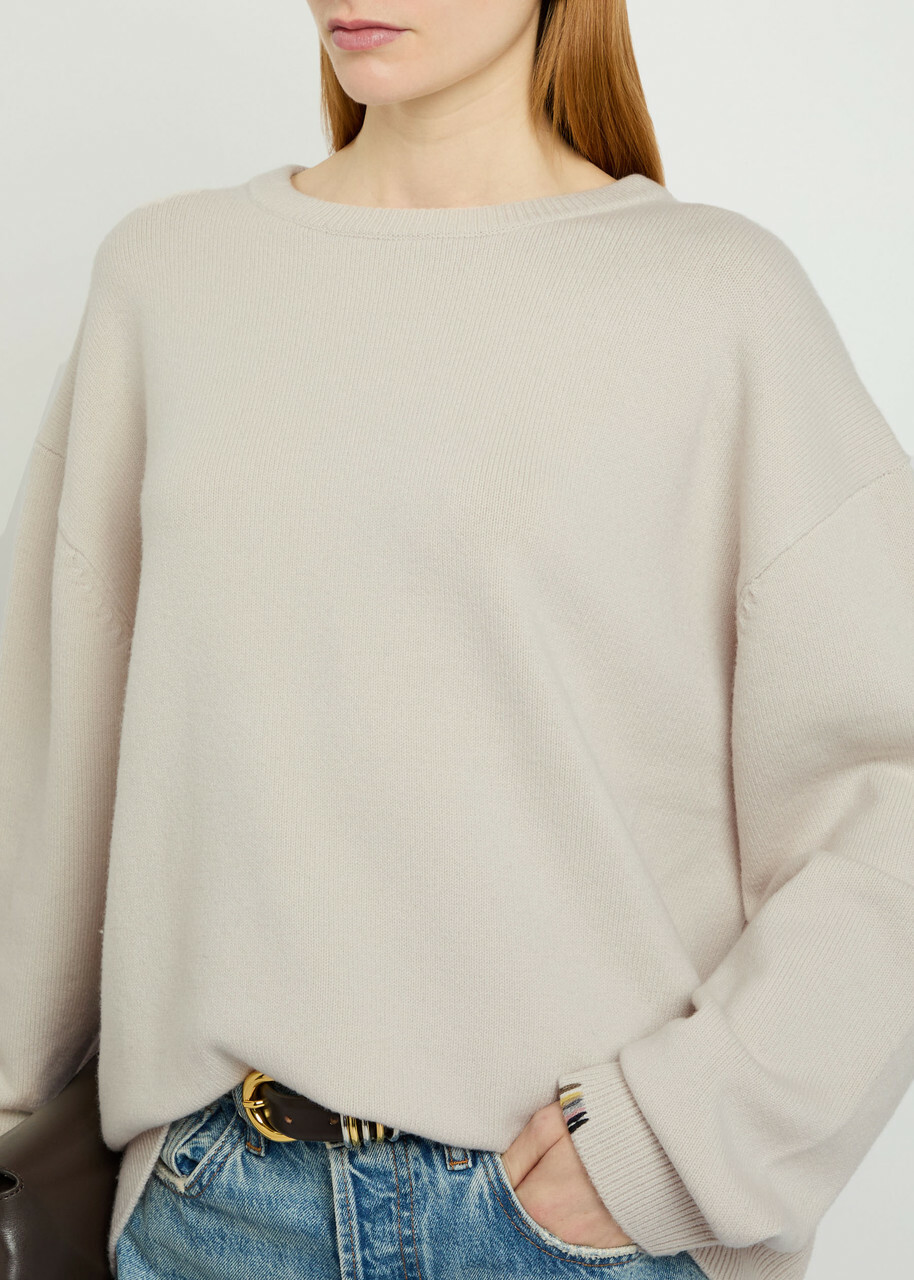 Extreme Cashmere N°431 Mike Cashmere-blend Jumper - Light Grey - One Size