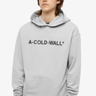 A-COLD-WALL* Men's Essential Logo Popover Hoody in Light Grey