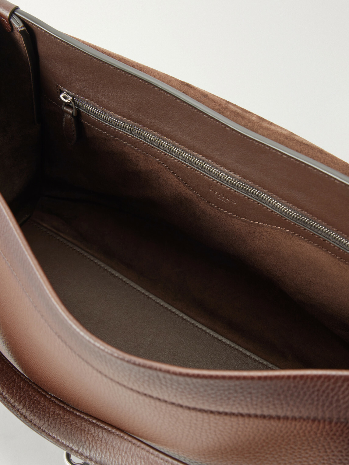 Berluti - E'Mio Duo Full-Grained Leather Messenger Bag - Brown