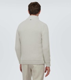 Herno Ribbed-knit wool cardigan