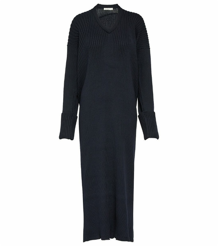 Photo: The Row Elodie knitted cotton maxi dress