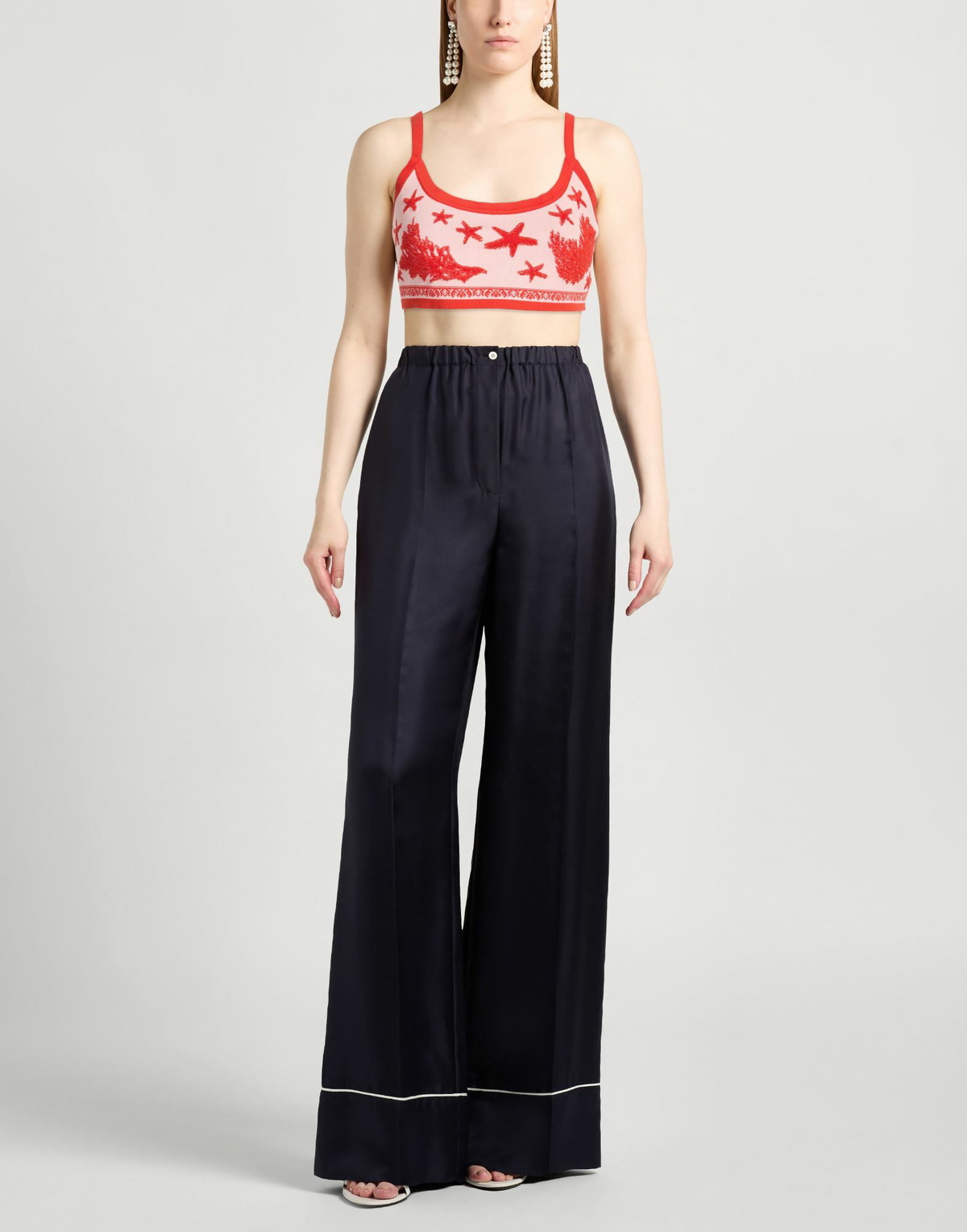 Versace Womens Top in Tomato red