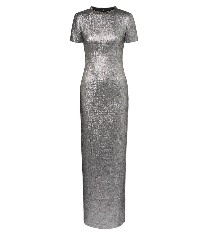 Photo: Roland Mouret Embellished lamé jacquard gown
