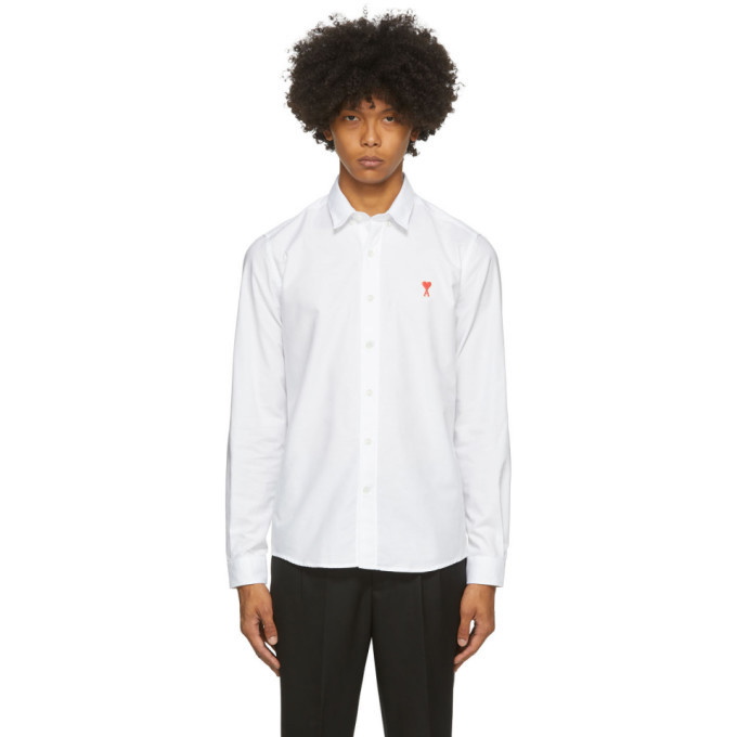 Photo: AMI Alexandre Mattiussi White Button-Down Ami De Coeur Shirt