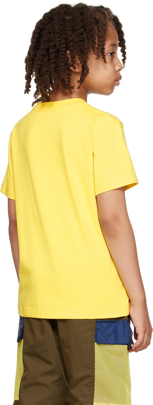 BAPE Kids Yellow Baby Milo Sunglass Patch T-Shirt