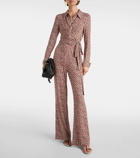 Diane von Furstenberg Michelle printed jersey jumpsuit