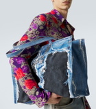 Acne Studios Trompe-l’œil printed canvas tote bag