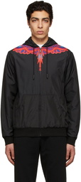 Marcelo Burlon County of Milan Black Curved Wings Jacket