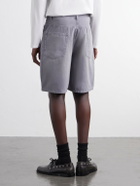 FRAME - Faded Cotton-Canvas Shorts - Blue
