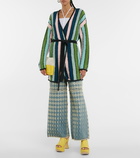 Loewe Paula's Ibiza striped cotton-blend cardigan