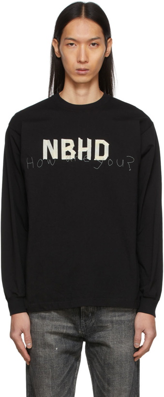 Photo: Neighborhood Black Tape Logo Long Sleeve T-Shirt