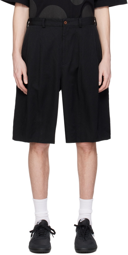 Photo: Black Comme des Garçons Black Polyester Shorts