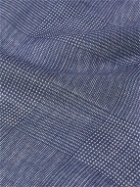 Anderson & Sheppard - Prince of Wales Checked Wool and Silk-Blend Pocket Square