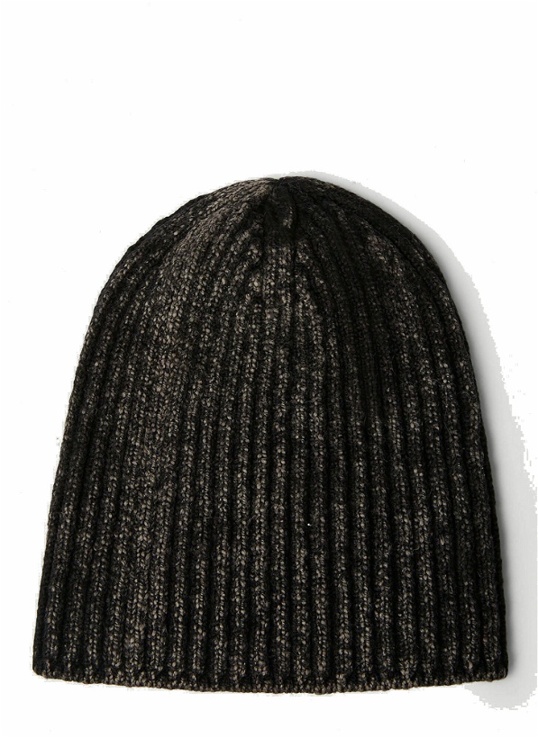 Photo: Acid Wash Beanie Hat in Dark Grey