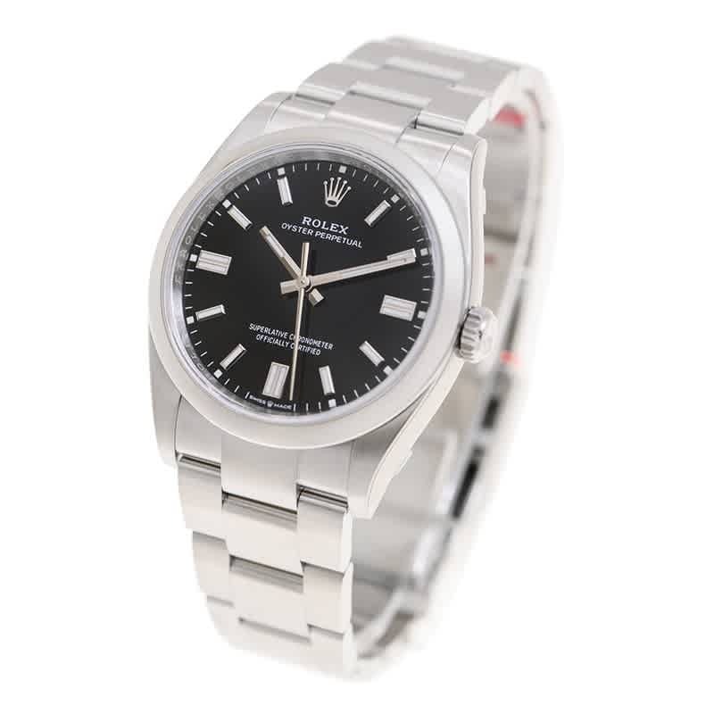 Rolex Oyster Perpetual Automatic Chronometer Black Dial Mens Watch M126000-0014