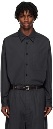 LEMAIRE SSENSE Exclusive Navy Relaxed Shirt