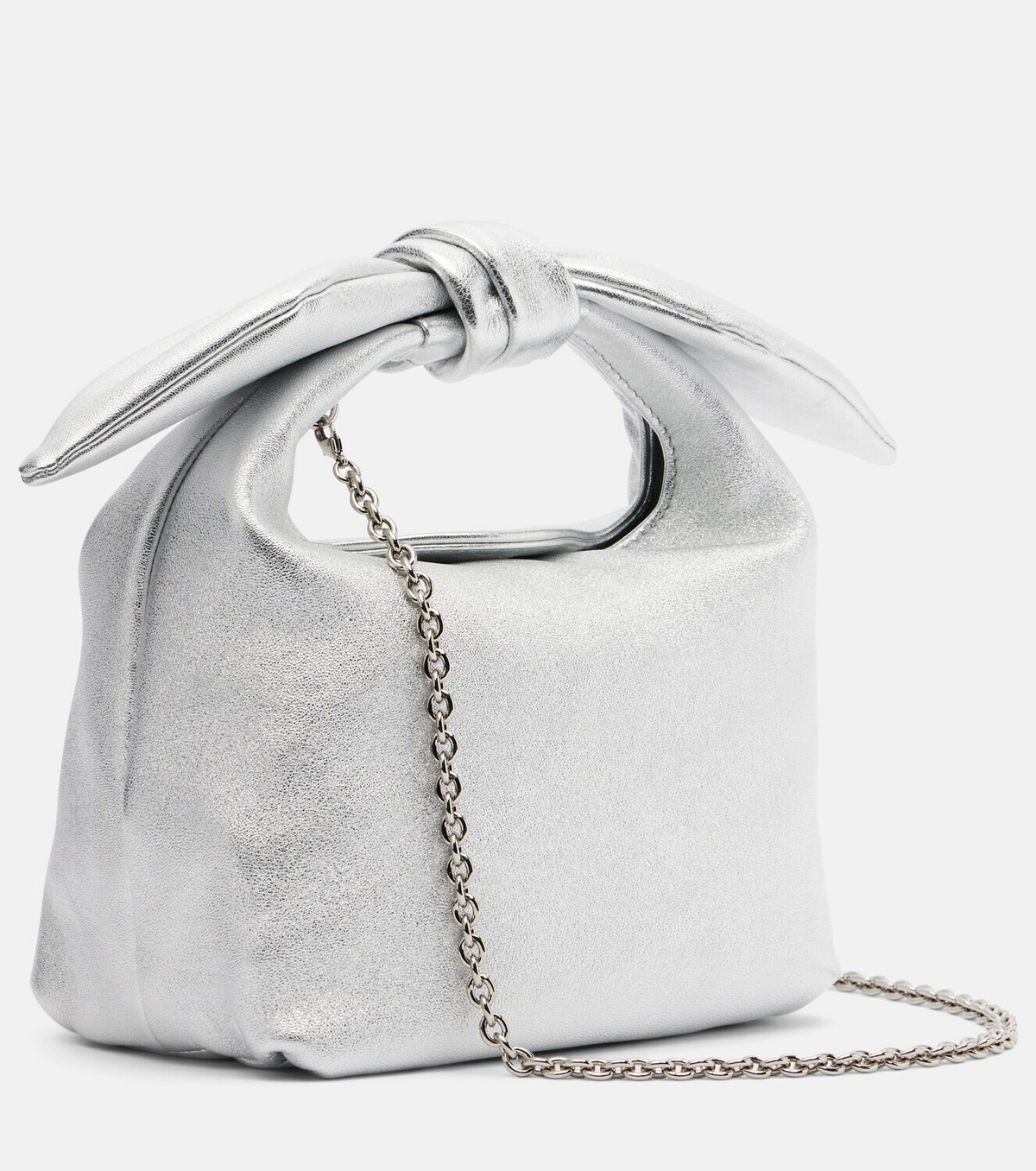 Aquazzura Bow Tie Mini leather top-handle bag
