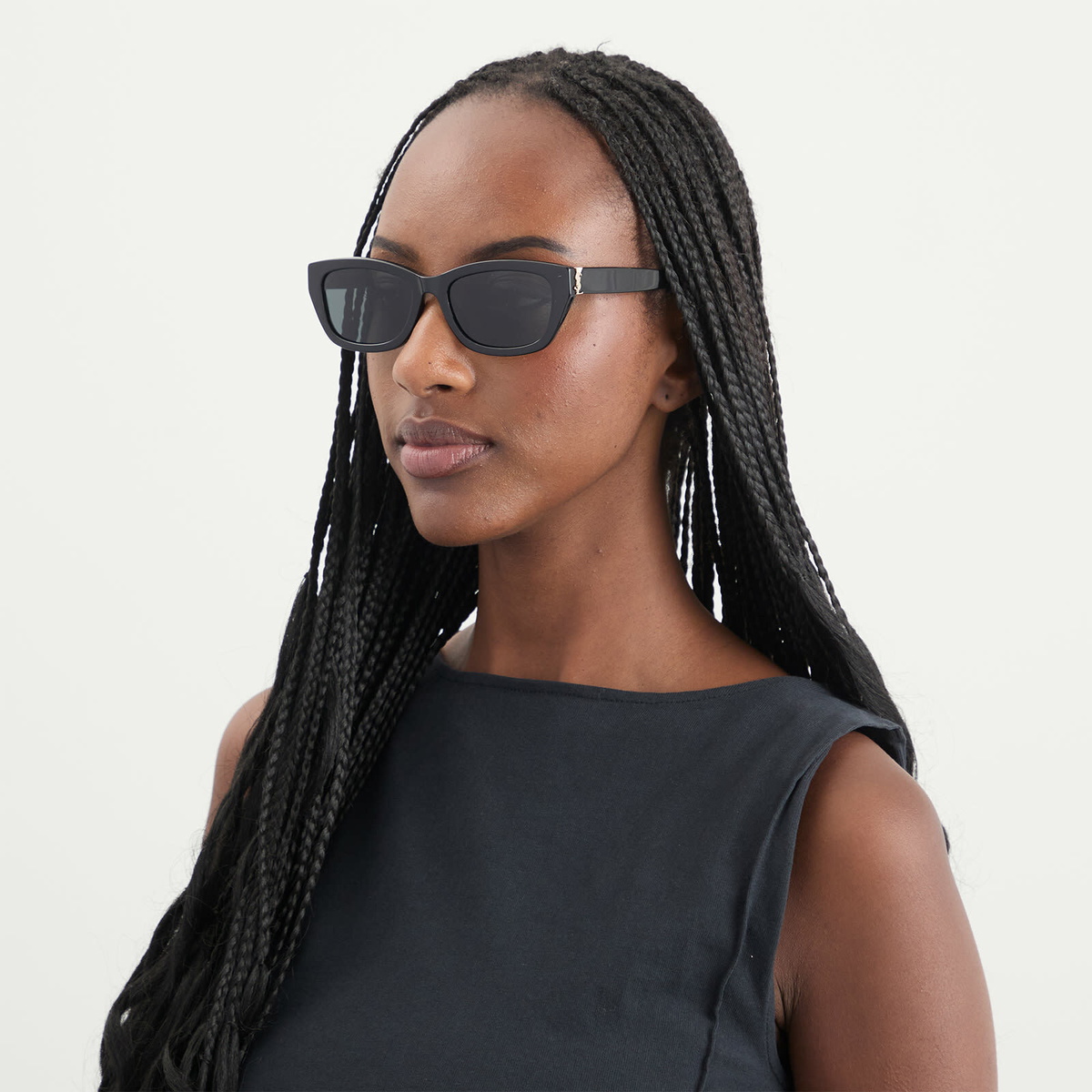 Saint Laurent Sunglasses Saint Laurent SL M153 Sunglasses in Black 