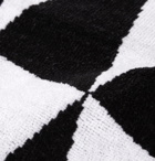 Pilgrim Surf Supply - Checked Cotton-Terry Jacquard Towel - Black