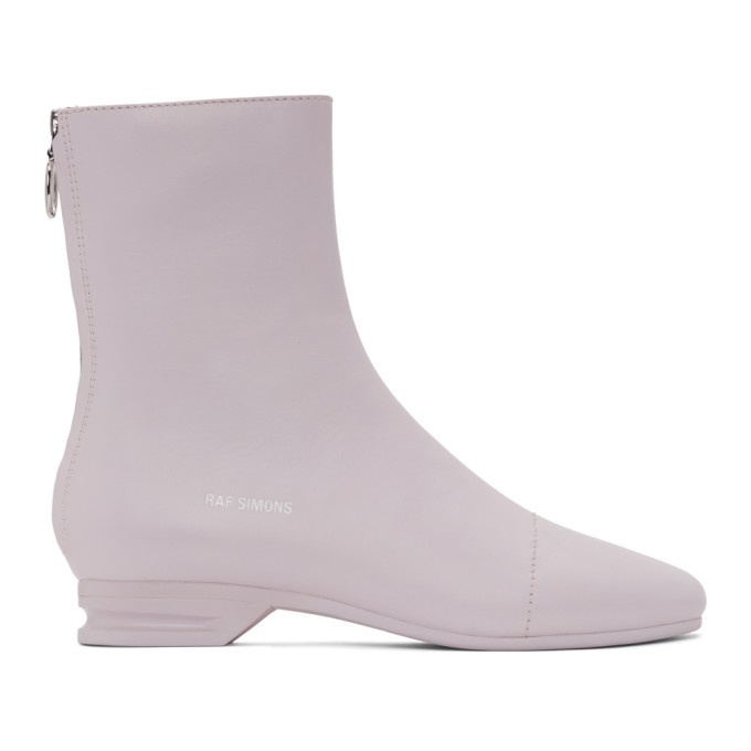 Photo: Raf Simons Pink 2001-2 Zip-Up Boots