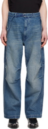 Random Identities Blue Washed Denim Berlin Baggy Jeans