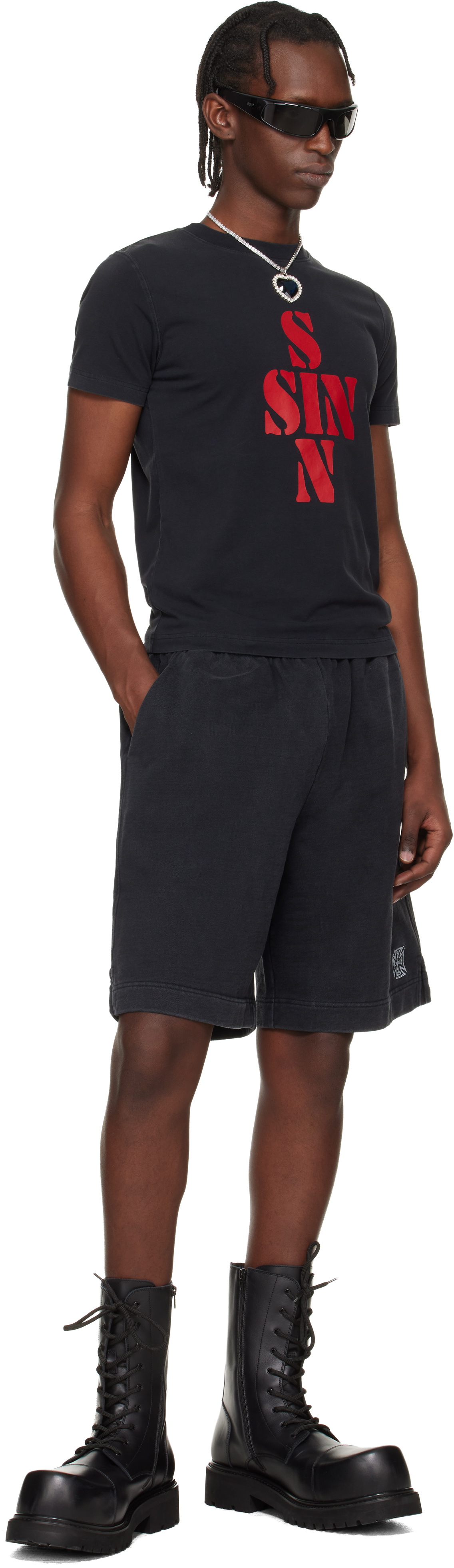 VETEMENTS Black Sins Fitted T-shirt