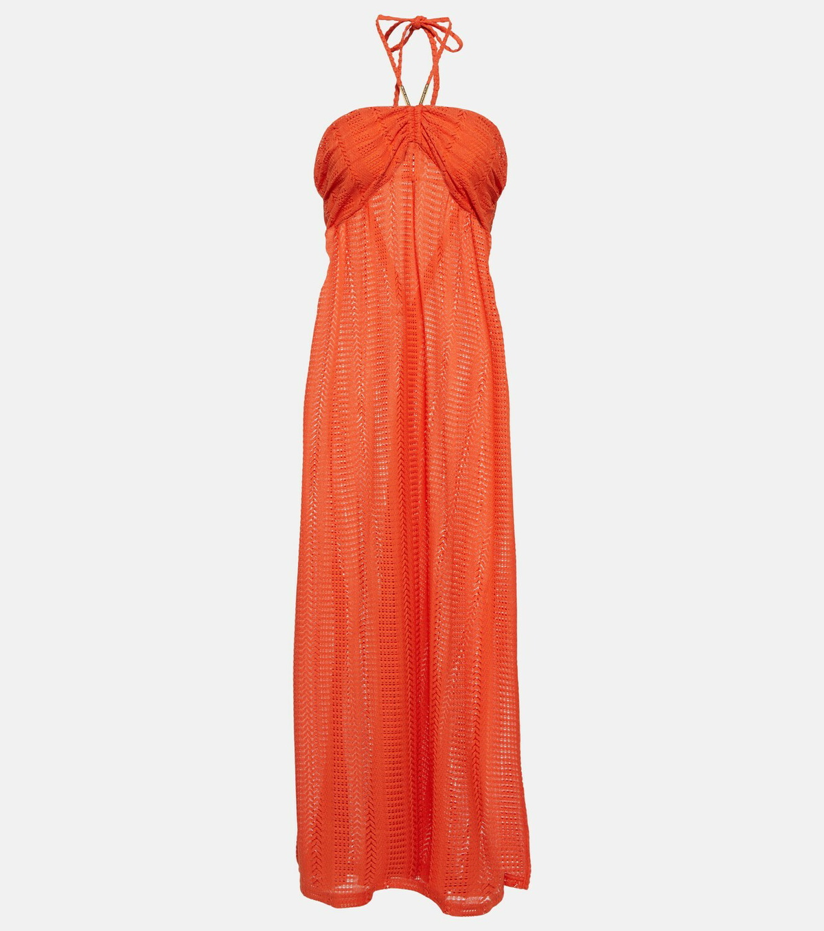 Melissa Odabash Mila halterneck knitted maxi dress Melissa Odabash