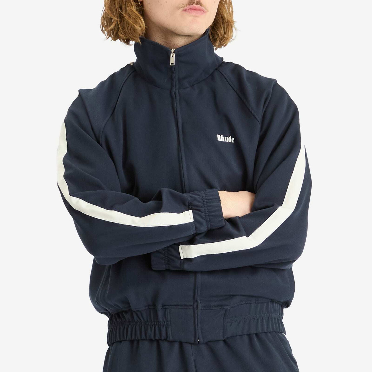 Rhude Men's Hamptons Traxedo Track Jacket in Navy Rhude