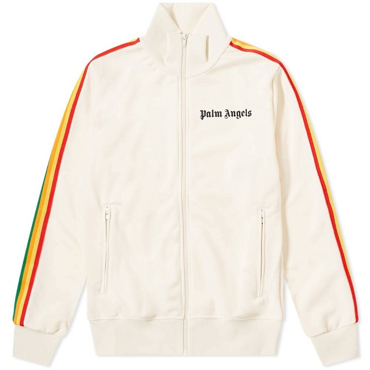 Photo: Palm Angels Rainbow Taped Track Jacket