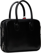 Comme des Garçons Girl Black Faux Leather Keychain Bag