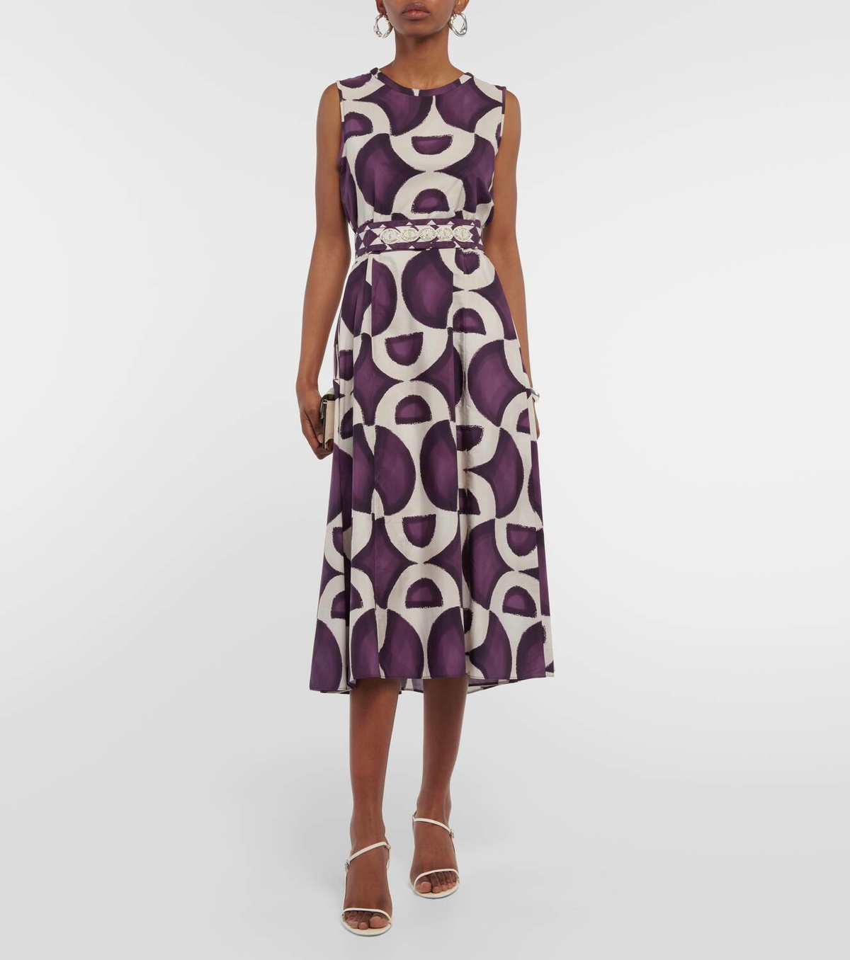 S Max Mara Sera belted cotton midi dress S Max Mara