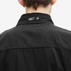Neighborhood Men's Washed Zip Patch Work Jacket in Black