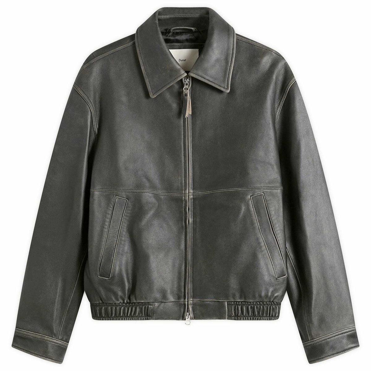 Dunst Brown Oversized Vintage Leather Jacket Dunst