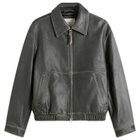 DUNST Women's Drizzler Leather Jacket in Brushed Black