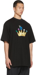 JERIH Black Gold Crown T-Shirt