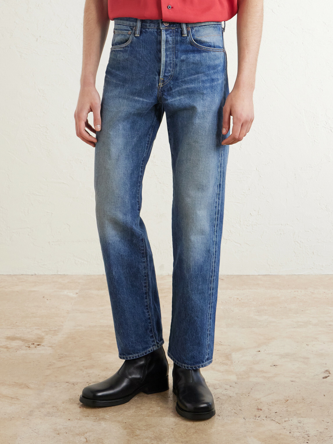 Visvim - Social Sculpture 01 Straight-Leg Distressed Jeans - Blue