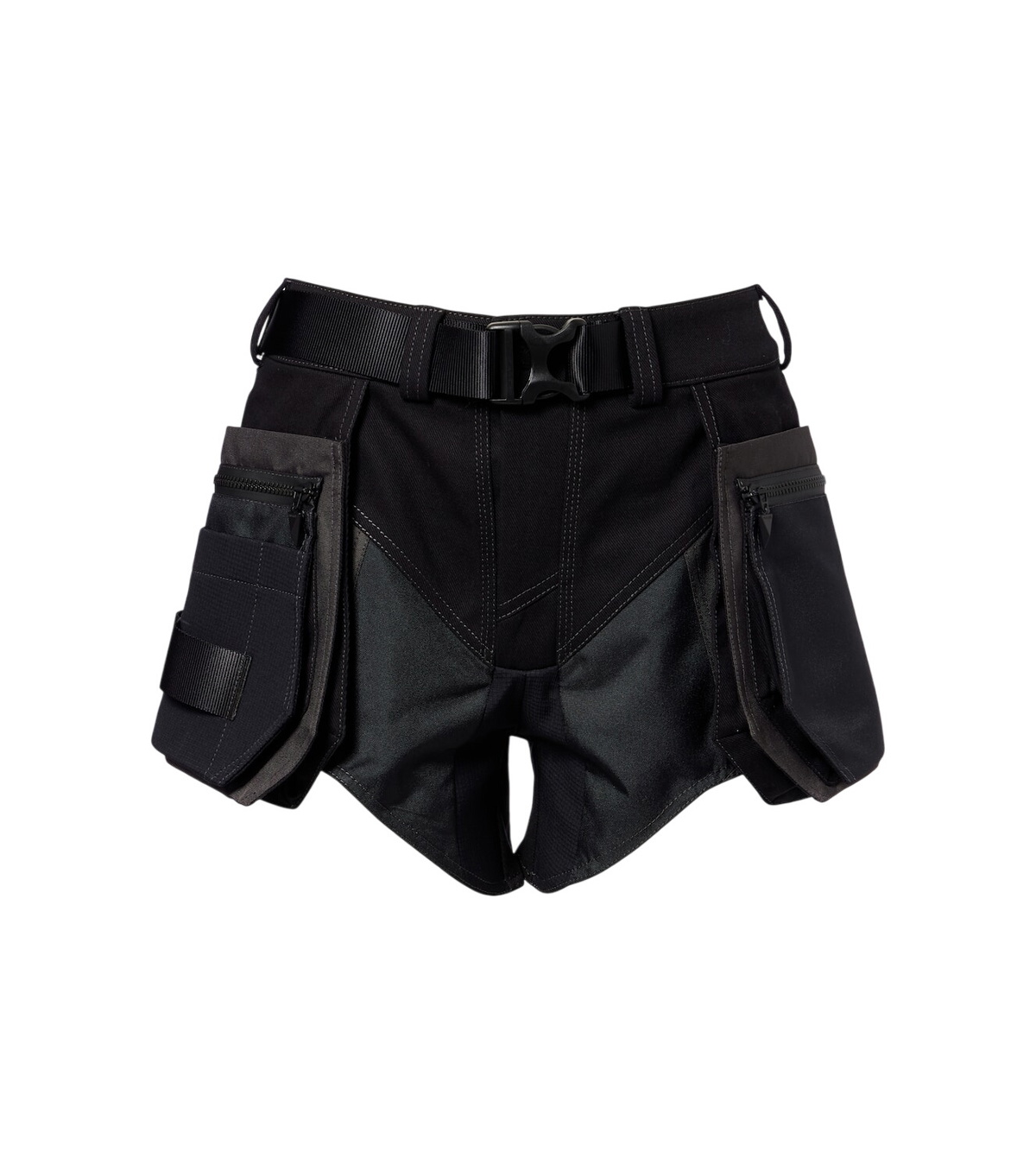 MUGLER Cotton Denim Shorts Mugler