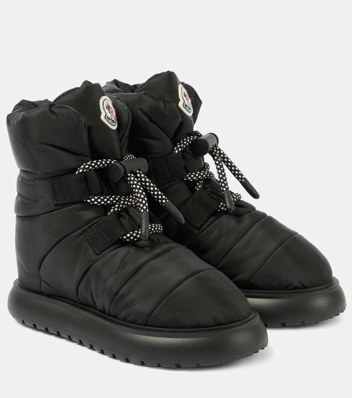 MONCLER ブラック Gaia Pull スノーブーツ Moncler Gaia logo snow boots Moncler