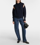 Ferragamo Cutout cashmere-blend sweater