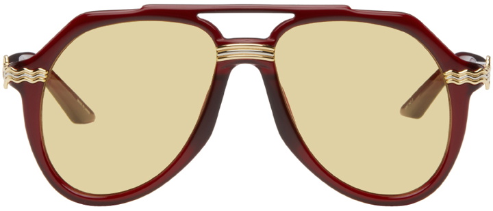 Photo: Casablanca Burgundy Rajio Sunglasses