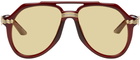 Casablanca Burgundy Rajio Sunglasses