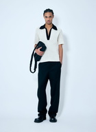 Jil Sander Open-Knit Polo Shirt