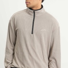 Mellow Clo Men's Summit Half Zip Fleece in Stone