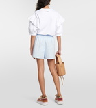 Chloé High-rise cotton shorts