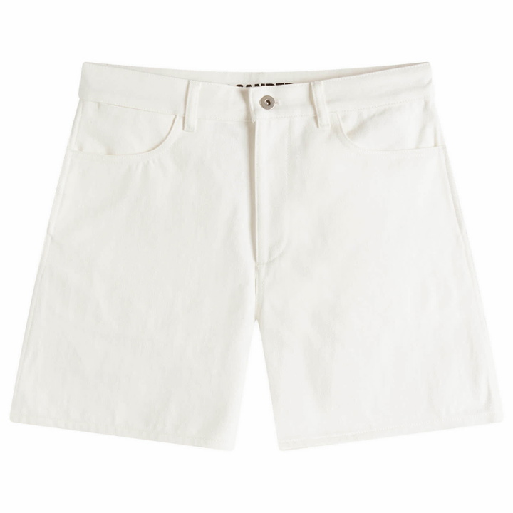 Photo: Jil Sander Women's Cargo Denim Shorts in Porcelain