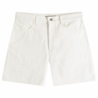 Jil Sander Women's Cargo Denim Shorts in Porcelain