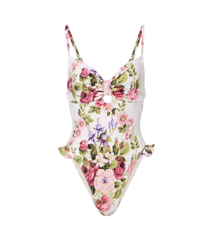 Photo: Montce Devin floral ruffled swimsuit